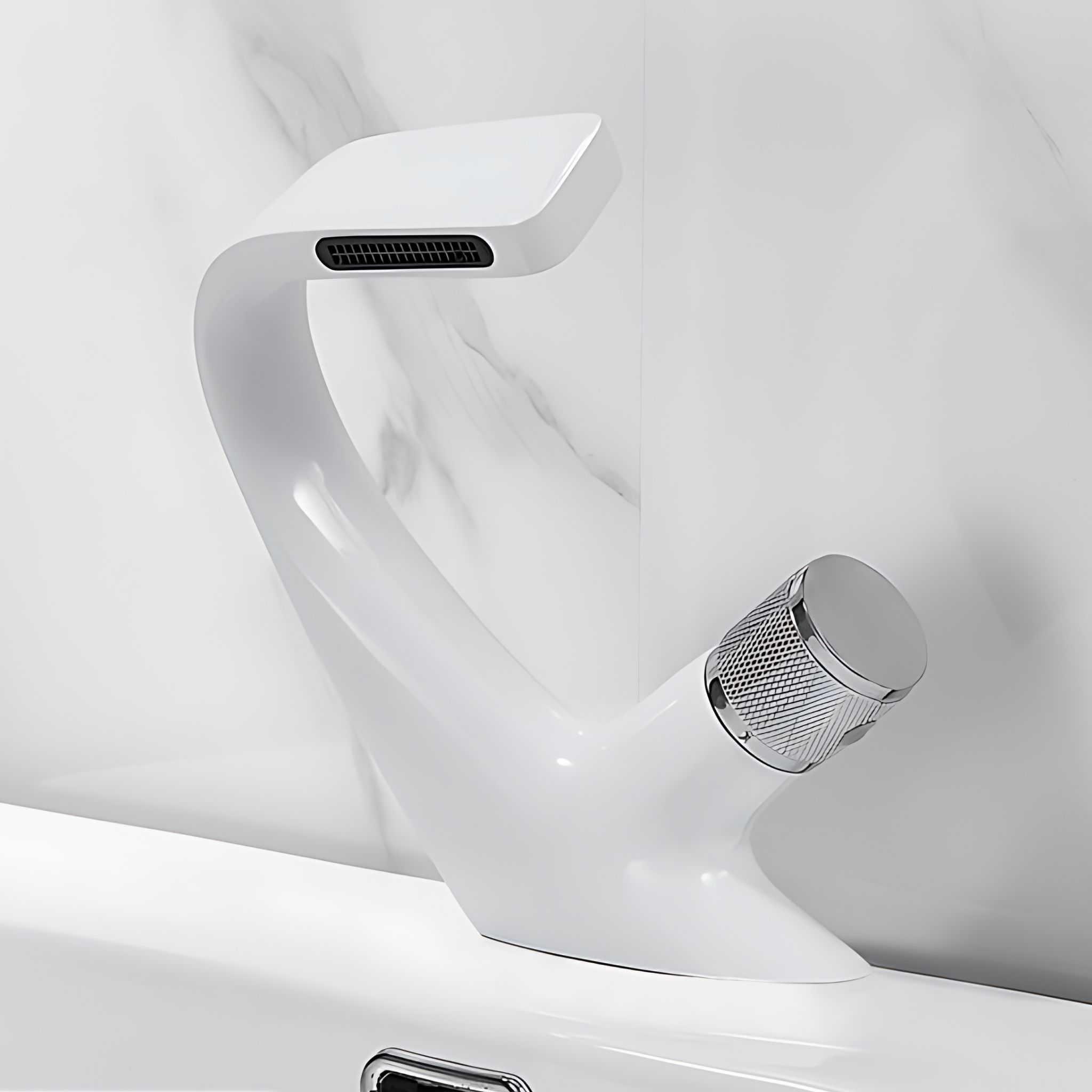 Koazi Waterfall Bathroom Faucet Deck Mounted Single Hole