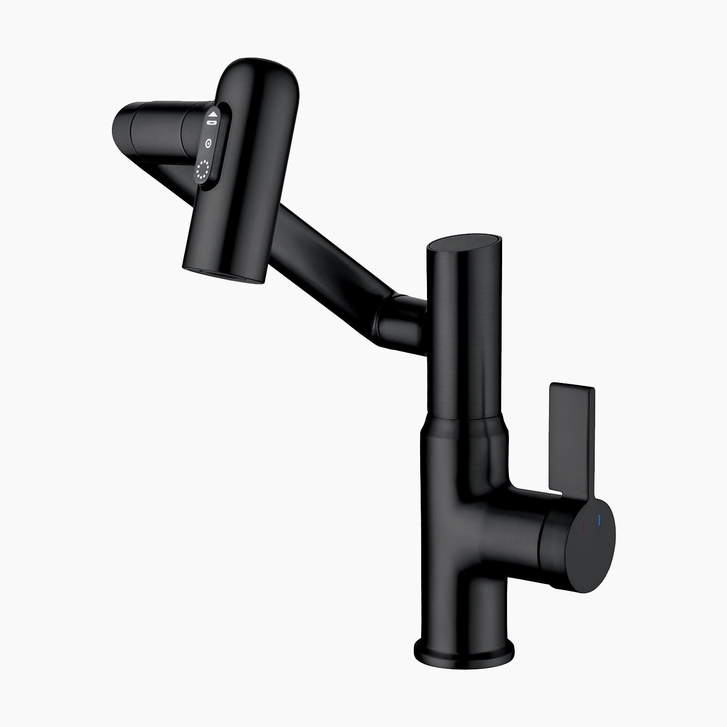 Koazi Single-Hole Rotatable Faucet with Temperature Display