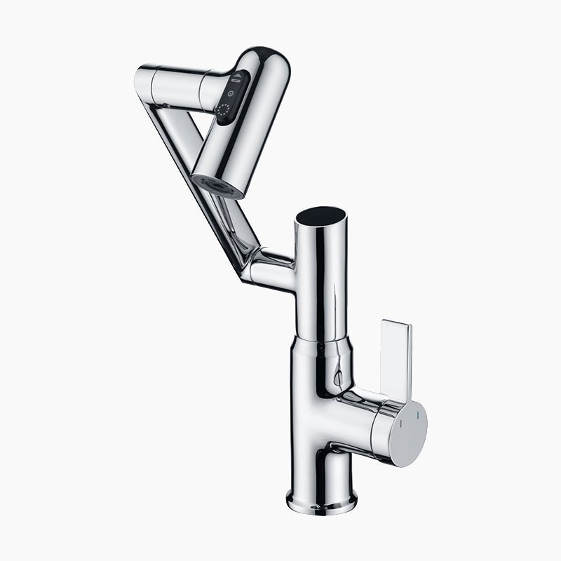 Koazi Single-Hole Rotatable Faucet with Temperature Display