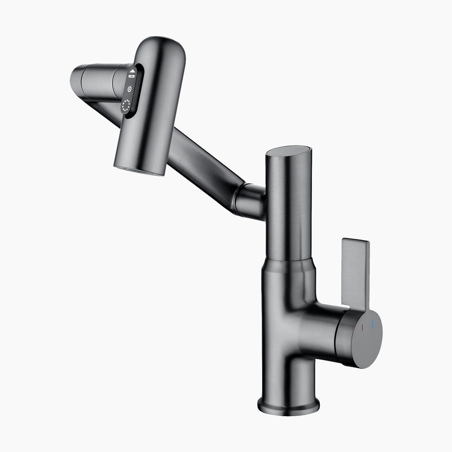 Koazi Single-Hole Rotatable Faucet with Temperature Display