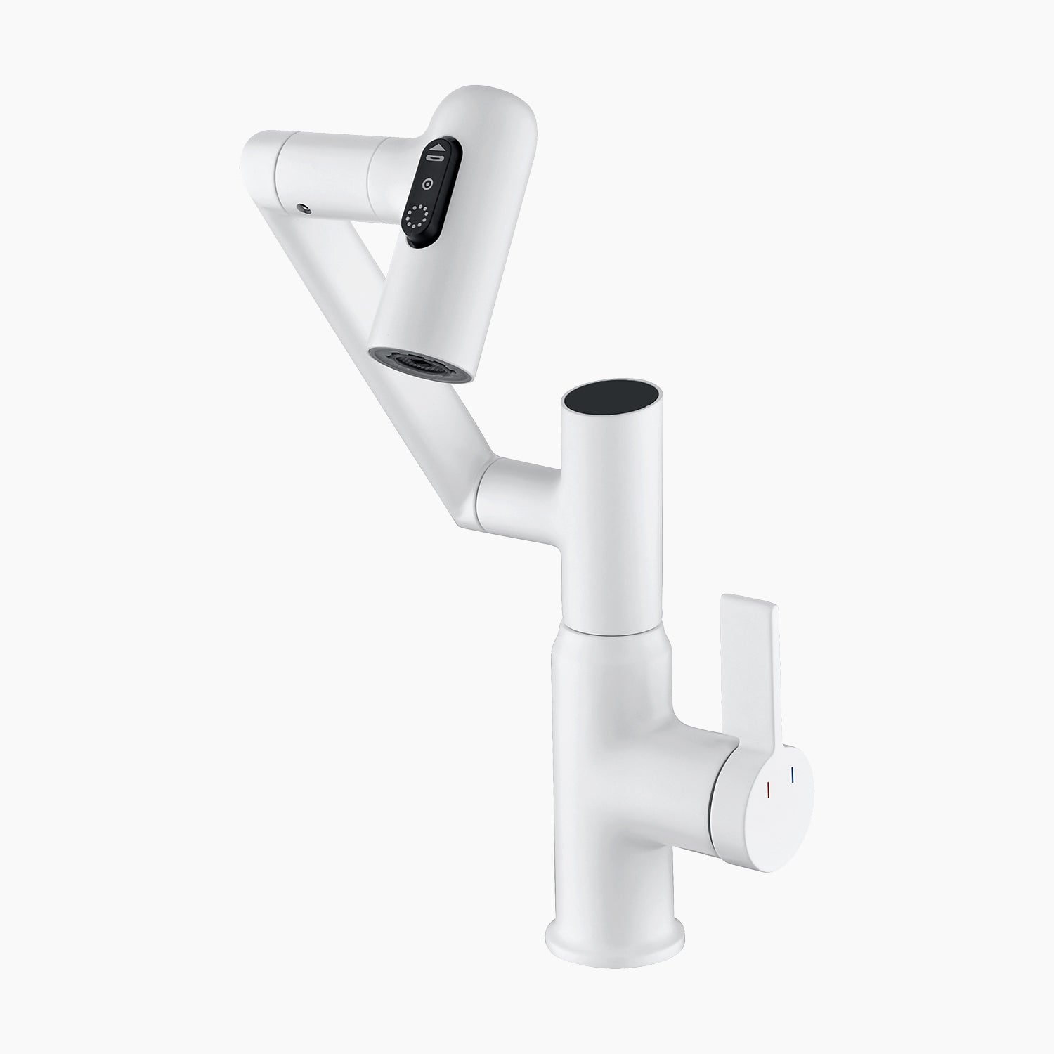 Koazi Single-Hole Rotatable Faucet with Temperature Display