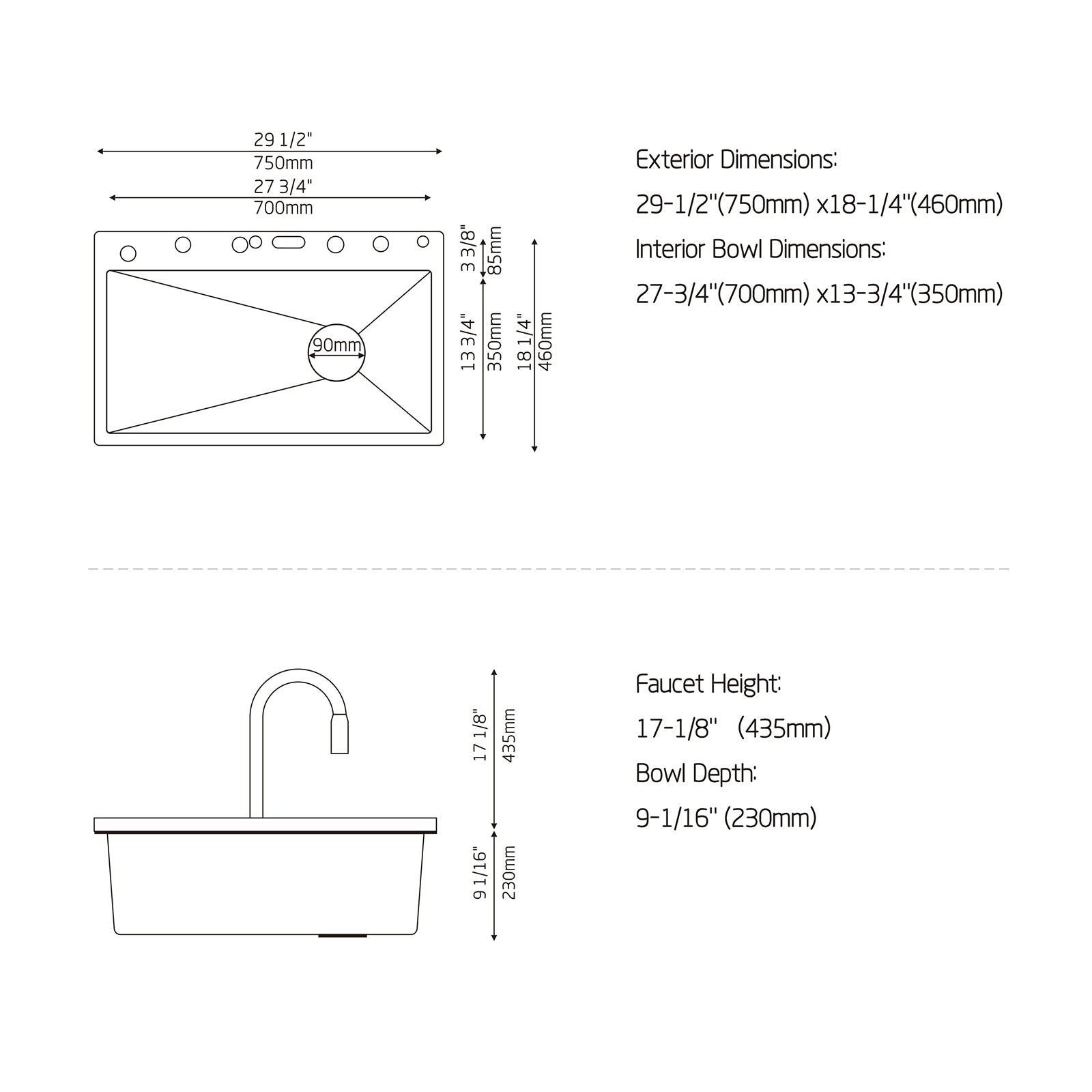 Koazi Futuristic Kitchen Sink with Digital Display and Waterfall Design Upgraded